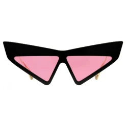 Gucci - Sunglasses with Mask Frame - Glossy Black - Gucci Eyewear - Avvenice