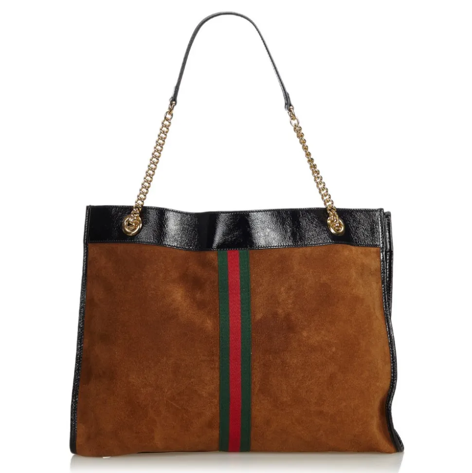 Gucci Vintage - 2018 Large Rajah Tote Bag - Brown - Leather Handbag - Luxury High Quality - Avvenice