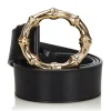 Gucci Vintage - Bamboo Leather Belt - Black - Leather Belt - Luxury High Quality - Avvenice