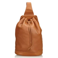 Gucci Vintage - Bamboo Leather Backpack - Brown - Leather Backpack - Luxury High Quality - Avvenice