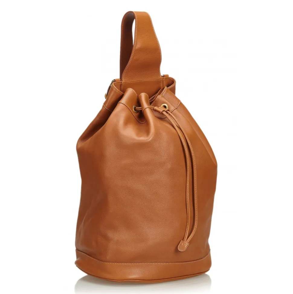 Gucci Vintage - Bamboo Leather Backpack - Brown - Leather Backpack - Luxury High Quality - Avvenice