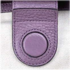 Gucci Vintage - Bamboo Leather Shopper Bag - Purple - Leather Handbag - Luxury High Quality - Avvenice