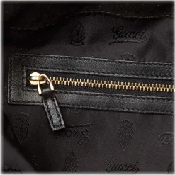 Gucci Vintage - Bamboo Patent Leather Indy Satchel Bag - Black - Leather Handbag - Luxury High Quality - Avvenice