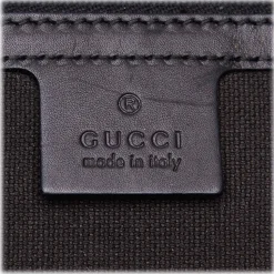 Gucci Vintage - Brocade Leather Stirrup Tote Bag - Black - Leather Handbag - Luxury High Quality - Avvenice