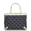 Gucci Vintage - Canvas Abbey Tote Bag - Blue - Leather Handbag - Luxury High Quality - Avvenice
