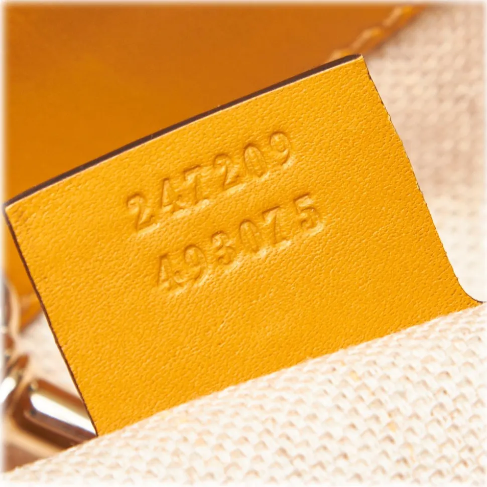 Gucci Vintage - Canvas Craft Tote Bag - White - Leather Handbag - Luxury High Quality - Avvenice