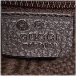 Gucci Vintage - Canvas Hobo Bag - Brown - Leather Handbag - Luxury High Quality - Avvenice