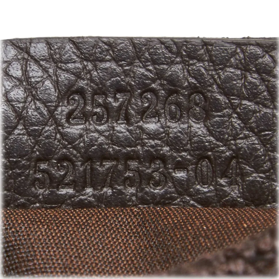 Gucci Vintage - Canvas Hobo Bag - Brown - Leather Handbag - Luxury High Quality - Avvenice