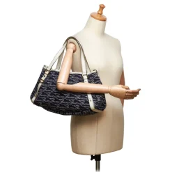 Gucci Vintage - Canvas Pelham Tote Bag - Blue - Leather Handbag - Luxury High Quality - Avvenice