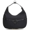Gucci Vintage - Canvas Reins Hobo Bag - Black - Leather Handbag - Luxury High Quality - Avvenice