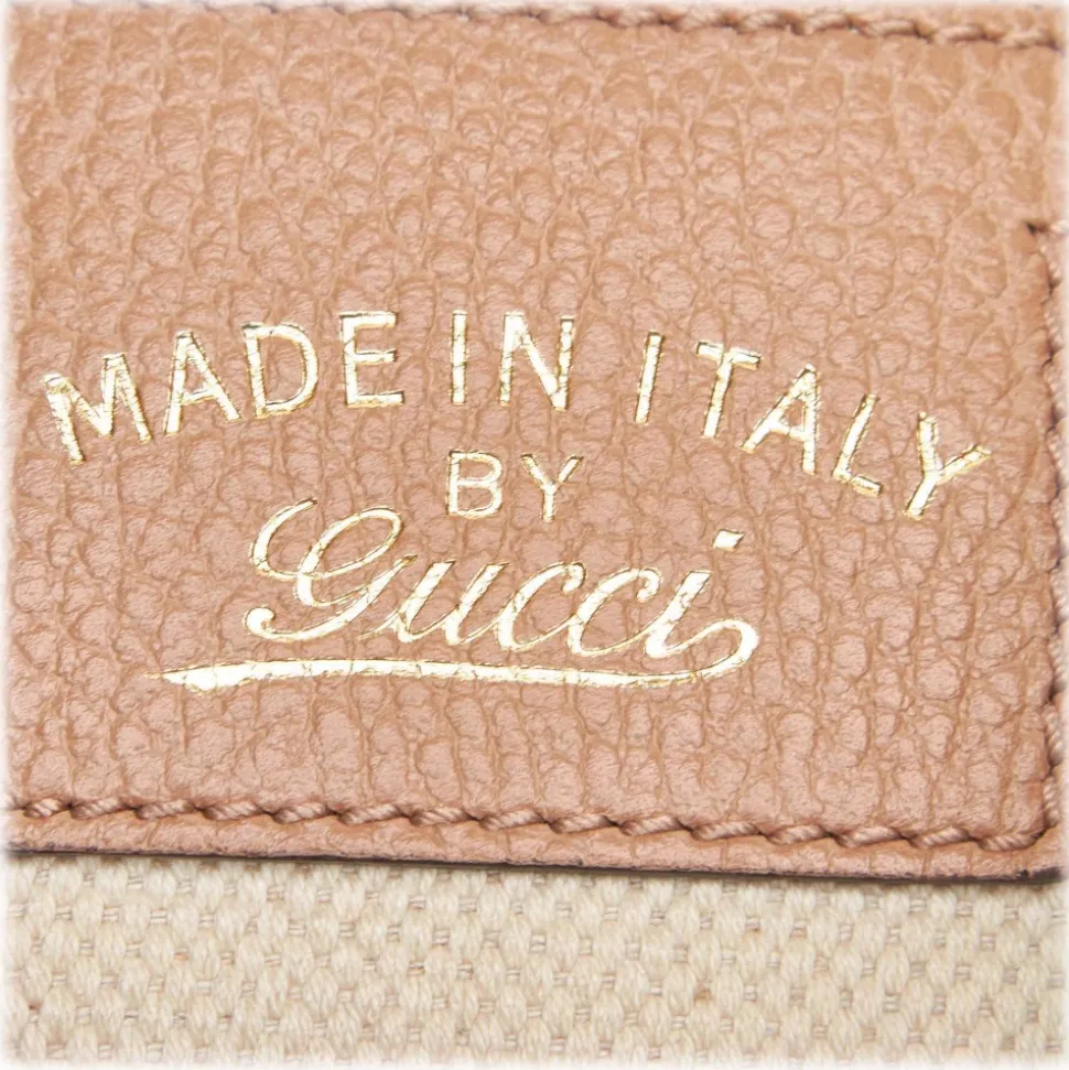 Gucci Vintage - Canvas Swing Tote Bag - Ivory Brown - Leather Handbag - Luxury High Quality - Avvenice