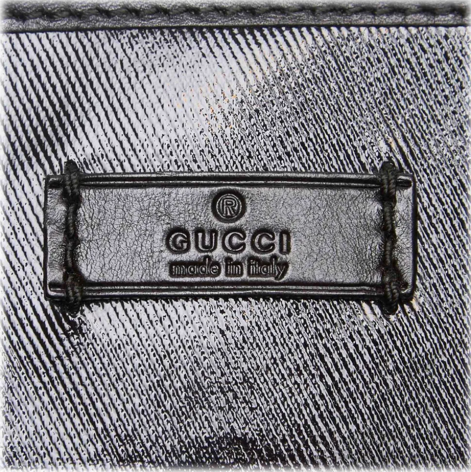 Gucci Vintage - Coated Canvas Tote Bag - Black - Leather Handbag - Luxury High Quality - Avvenice