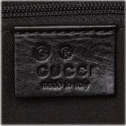 Gucci Vintage - Coated Canvas Tote Bag - Black - Leather Handbag - Luxury High Quality - Avvenice