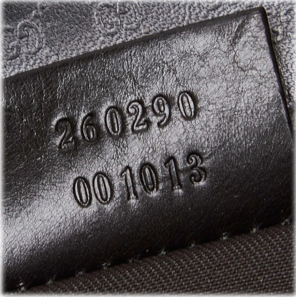 Gucci Vintage - Coated Canvas Tote Bag - Black - Leather Handbag - Luxury High Quality - Avvenice