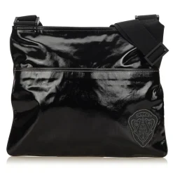 Gucci Vintage - Coated Canvas Crossbody Bag - Black - Leather Handbag - Luxury High Quality - Avvenice