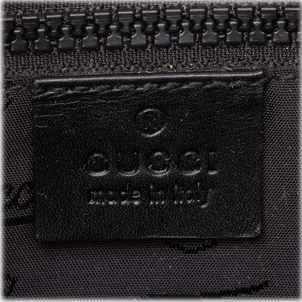 Gucci Vintage - Coated Canvas Crossbody Bag - Black - Leather Handbag - Luxury High Quality - Avvenice