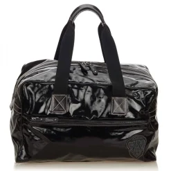 Gucci Vintage - Coated Canvas Travel Bag - Black - Leather Handbag - Luxury High Quality - Avvenice