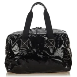 Gucci Vintage - Coated Canvas Travel Bag - Black - Leather Handbag - Luxury High Quality - Avvenice