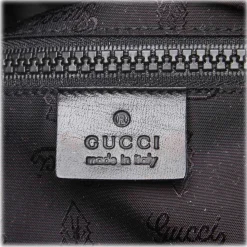 Gucci Vintage - Coated Canvas Travel Bag - Black - Leather Handbag - Luxury High Quality - Avvenice