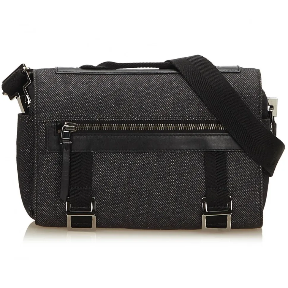 Gucci Vintage - Denim Camera Bag - Black - Leather Handbag - Luxury High Quality - Avvenice