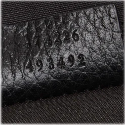 Gucci Vintage - Diamante Jacquard Travel Bag - Black Brown - Leather Handbag - Luxury High Quality - Avvenice