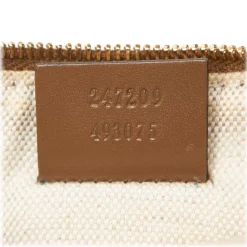 Gucci Vintage - Diamante Jacquard Tote Bag - Brown - Leather Handbag - Luxury High Quality - Avvenice