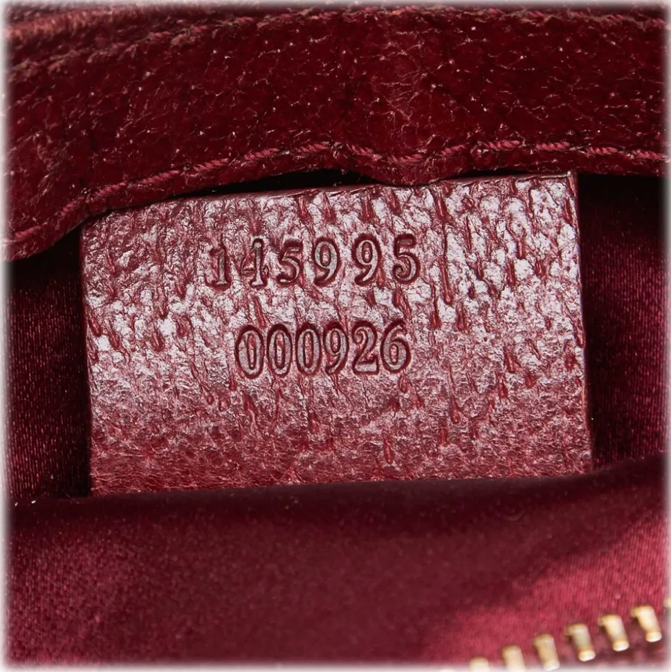 Gucci Vintage - Fur Bamboo Ring Hobo Bag - Red - Leather Handbag - Luxury High Quality - Avvenice