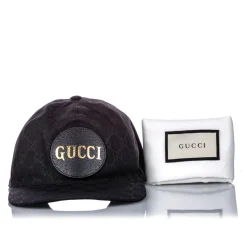 Gucci Vintage - GG Canvas Baseball Cap - Black - Canvas Cap - Luxury High Quality - Avvenice