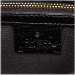 Gucci Vintage - GG Canvas Hasler Crossbody Bag - Black - Leather Handbag - Luxury High Quality - Avvenice