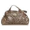 Gucci Vintage - GG Crystal Coated Canvas Hysteria Handbag Bag - Brown - Leather Handbag - Luxury High Quality - Avvenice