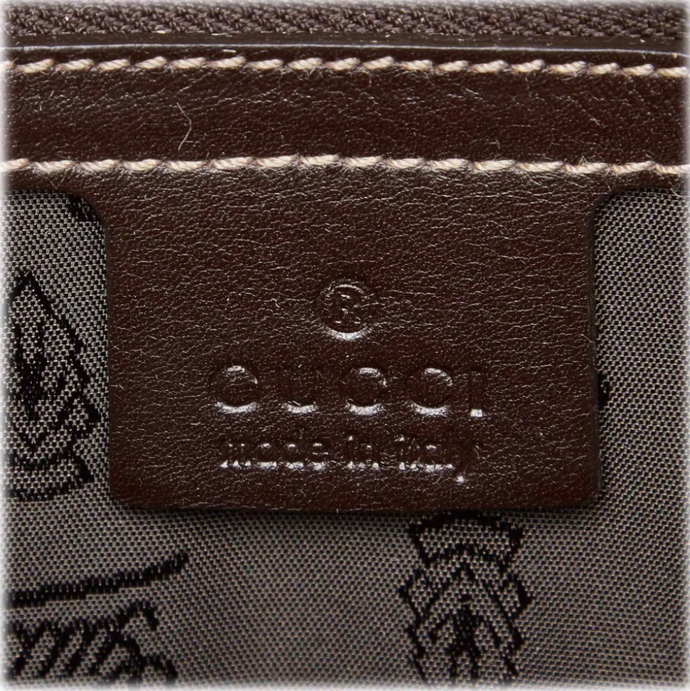 Gucci Vintage - GG Crystal Coated Canvas Hysteria Handbag Bag - Brown - Leather Handbag - Luxury High Quality - Avvenice