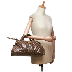 Gucci Vintage - GG Crystal Coated Canvas Hysteria Handbag Bag - Brown - Leather Handbag - Luxury High Quality - Avvenice