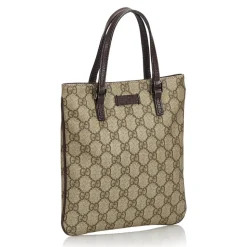 Gucci Vintage - GG Handbag Bag - Brown - Leather Handbag - Luxury High Quality - Avvenice