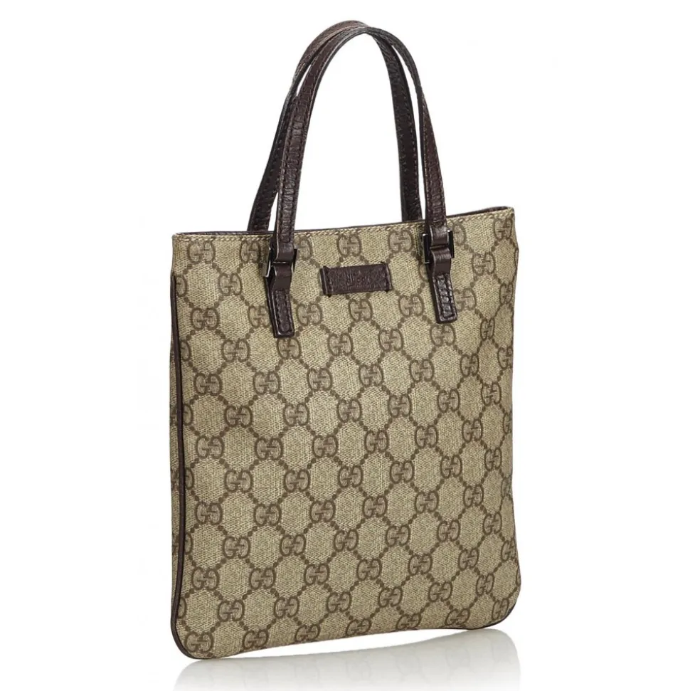 Gucci Vintage - GG Handbag Bag - Brown - Leather Handbag - Luxury High Quality - Avvenice