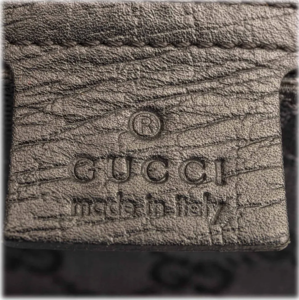 Gucci Vintage - GG Horsebit Jacquard Handbag Bag - Black - Leather Handbag - Luxury High Quality - Avvenice
