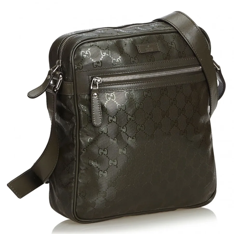Gucci Vintage - GG Imprime Crossbody Bag - Brown - Leather Handbag - Luxury High Quality - Avvenice