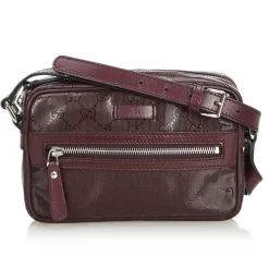 Gucci Vintage - GG Imprime Crossbody Bag - Brown - Leather Handbag - Luxury High Quality - Avvenice