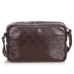 Gucci Vintage - GG Imprime Crossbody Bag - Brown - Leather Handbag - Luxury High Quality - Avvenice