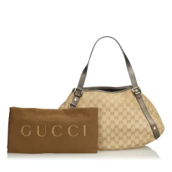 Gucci Vintage - GG Jacquard Pelham Tote Bag - Brown - Leather Handbag - Luxury High Quality - Avvenice