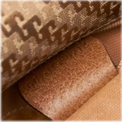 Gucci Vintage - GG Jacquard Crossbody Bag - Brown - Leather Handbag - Luxury High Quality - Avvenice