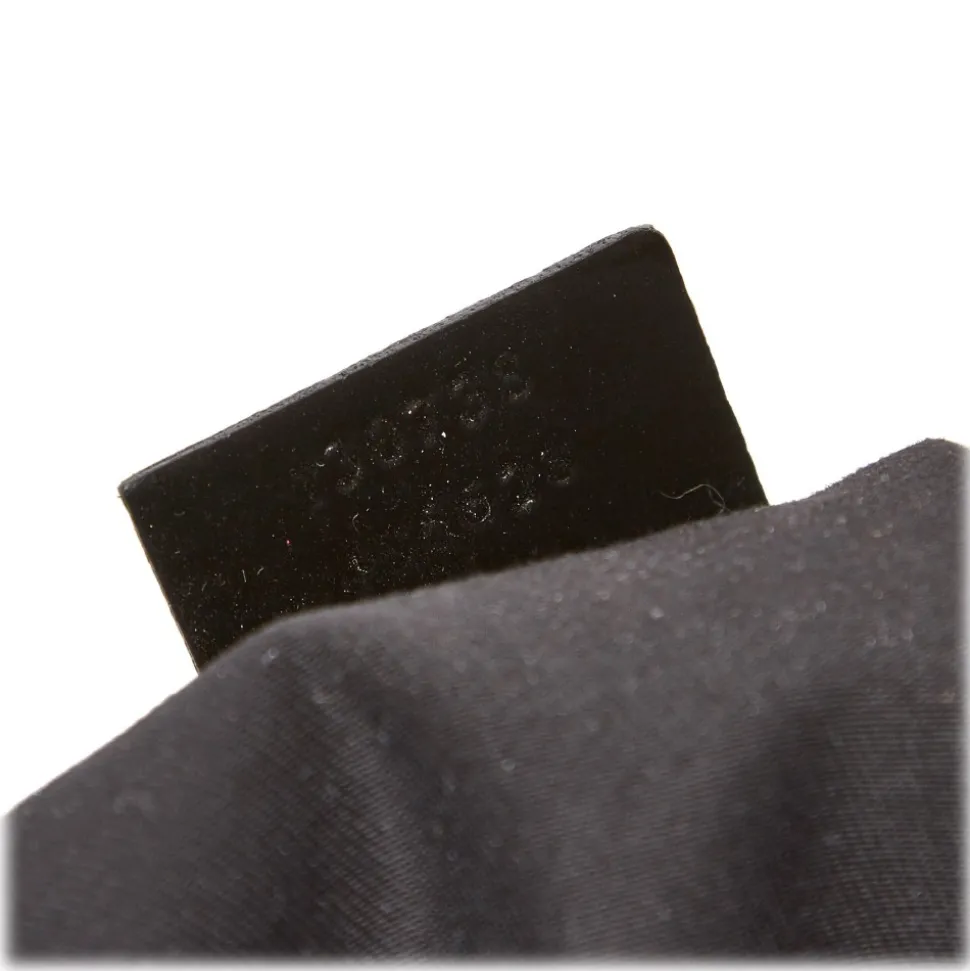 Gucci Vintage - GG Jacquard Abbey Shoulder Bag - Black - Leather Handbag - Luxury High Quality - Avvenice