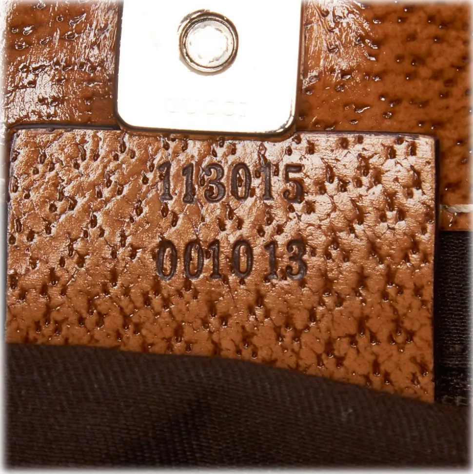 Gucci Vintage - GG Jacquard Tote Bag - Brown - Leather Handbag - Luxury High Quality - Avvenice