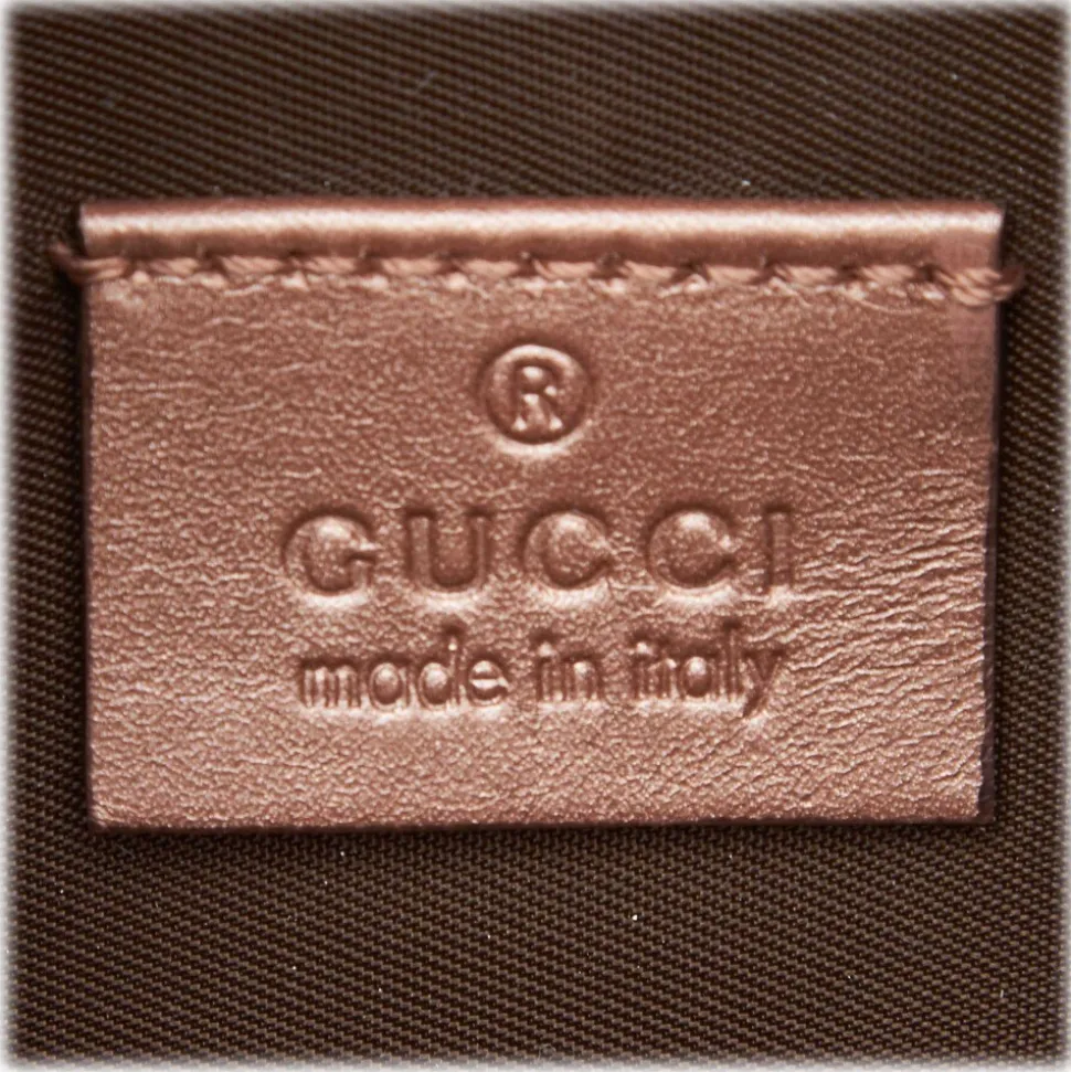 Gucci Vintage - GG Jacquard Crossbody Bag - Brown - Leather Handbag - Luxury High Quality - Avvenice