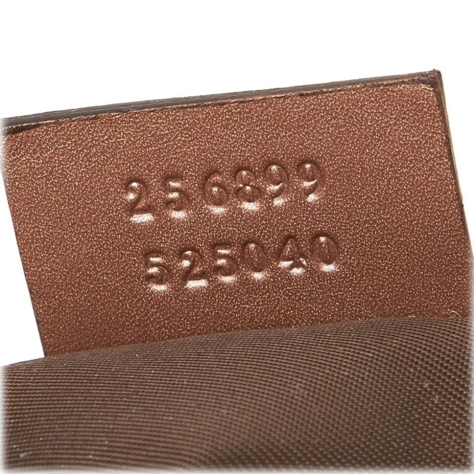 Gucci Vintage - GG Jacquard Crossbody Bag - Brown - Leather Handbag - Luxury High Quality - Avvenice