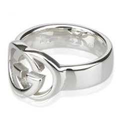 Gucci Vintage - GG Logo Band - Silver - Gucci Ring - Luxury High Quality - Avvenice