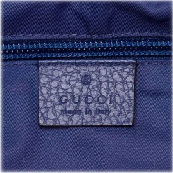 Gucci Vintage - GG Nylon Travel Bag - Blue - Leather Handbag - Luxury High Quality - Avvenice