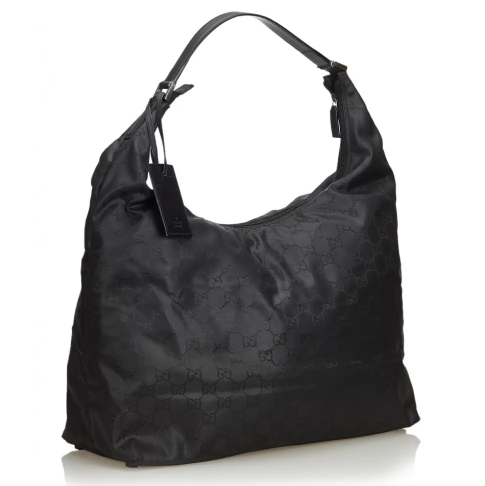 Gucci Vintage - GG Nylon Travel Bag - Black - Leather Handbag - Luxury High Quality - Avvenice
