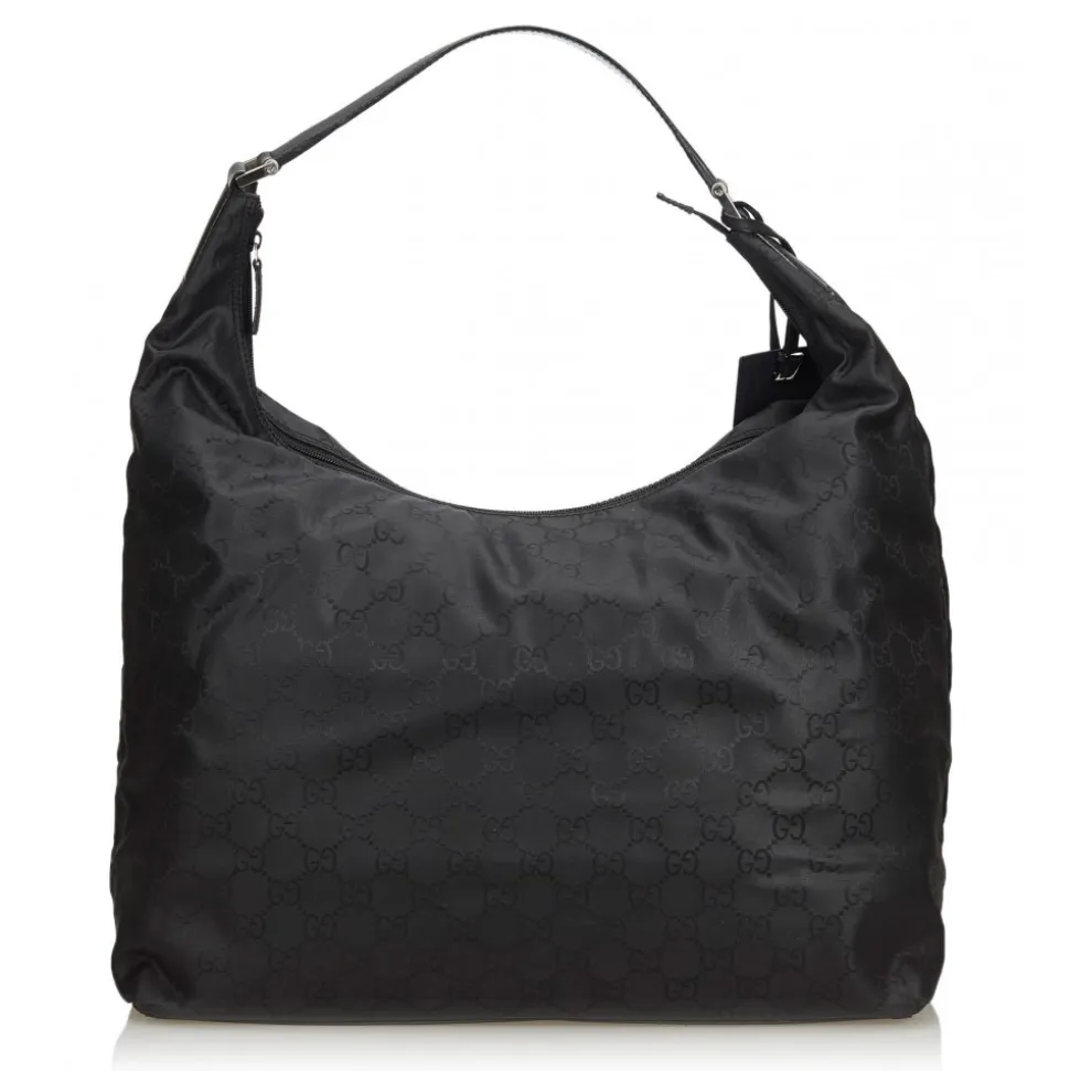 Gucci Vintage - GG Nylon Travel Bag - Black - Leather Handbag - Luxury High Quality - Avvenice