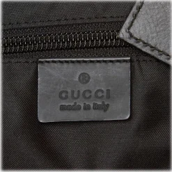 Gucci Vintage - GG Nylon Travel Bag - Black - Leather Handbag - Luxury High Quality - Avvenice