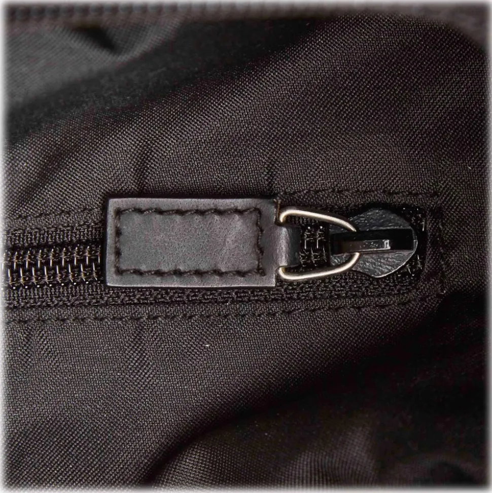 Gucci Vintage - GG Nylon Travel Bag - Black - Leather Handbag - Luxury High Quality - Avvenice